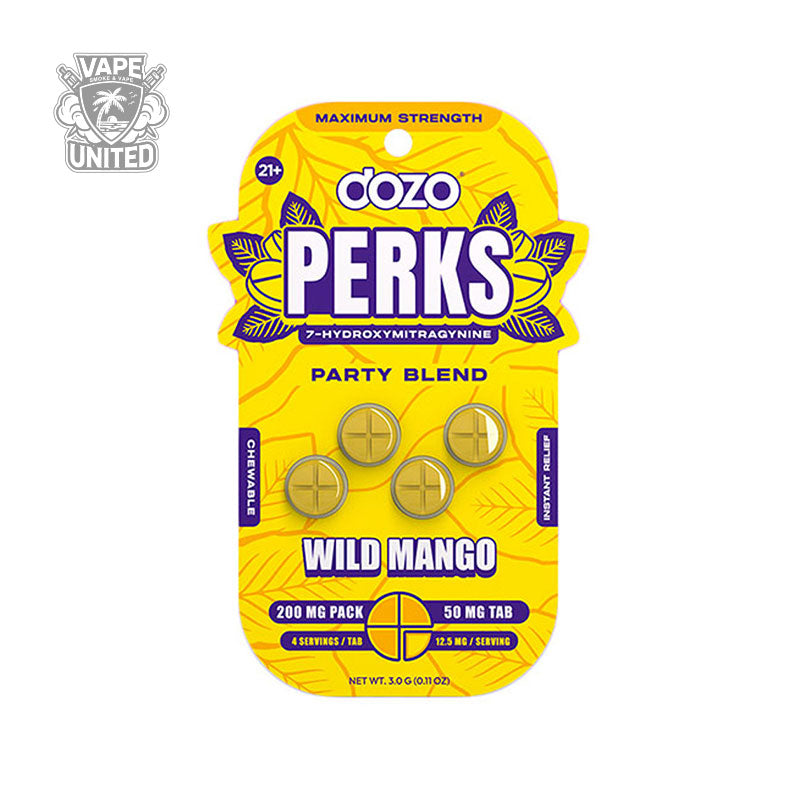 DOZO PERKS 7-HYDROXYMITRAGYNINE (50mg) - 4 tabs