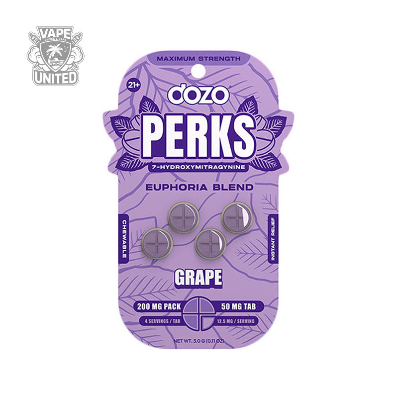 DOZO PERKS 7-HYDROXYMITRAGYNINE (50mg) - 4 tabs