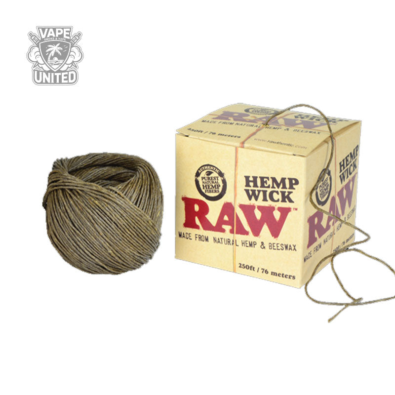 RAW Hemp Wick 20ft / 250ft